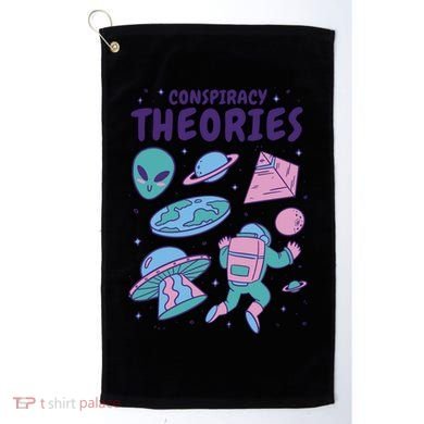 Conspiracy Theories Alien Space Golf Towel
