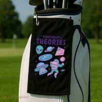Conspiracy Theories Alien Space Golf Towel thumb 2