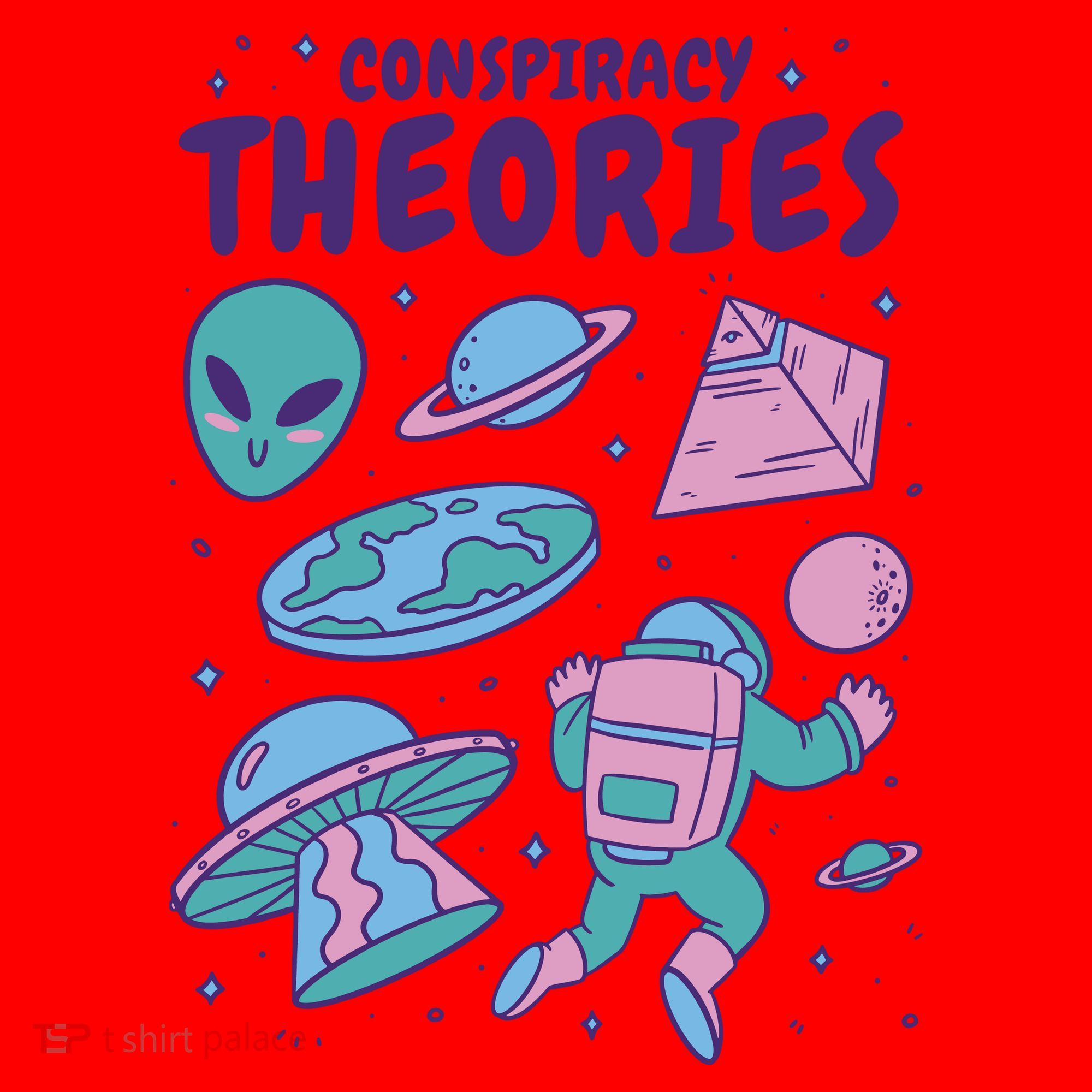 Conspiracy Theories Alien Space Santa Hat