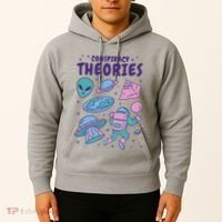 Conspiracy Theories Alien Space Hoodie thumb 2