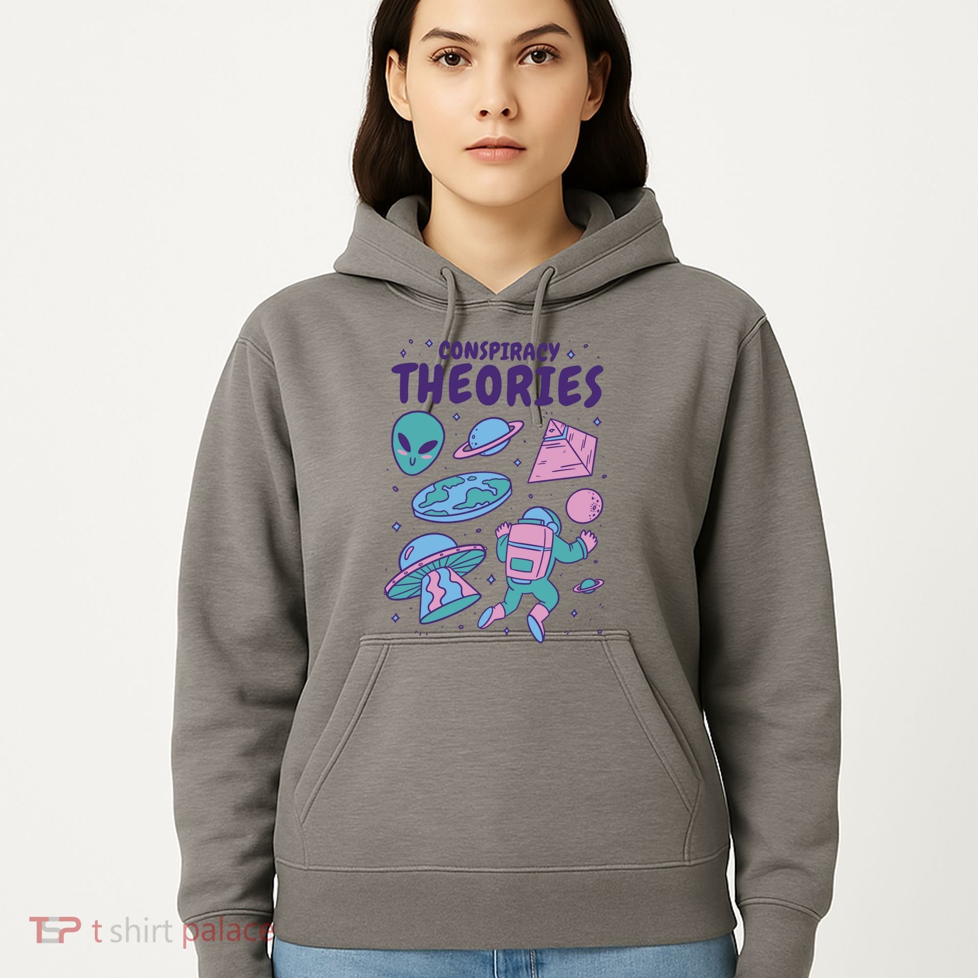 Conspiracy Theories Alien Space Hoodie