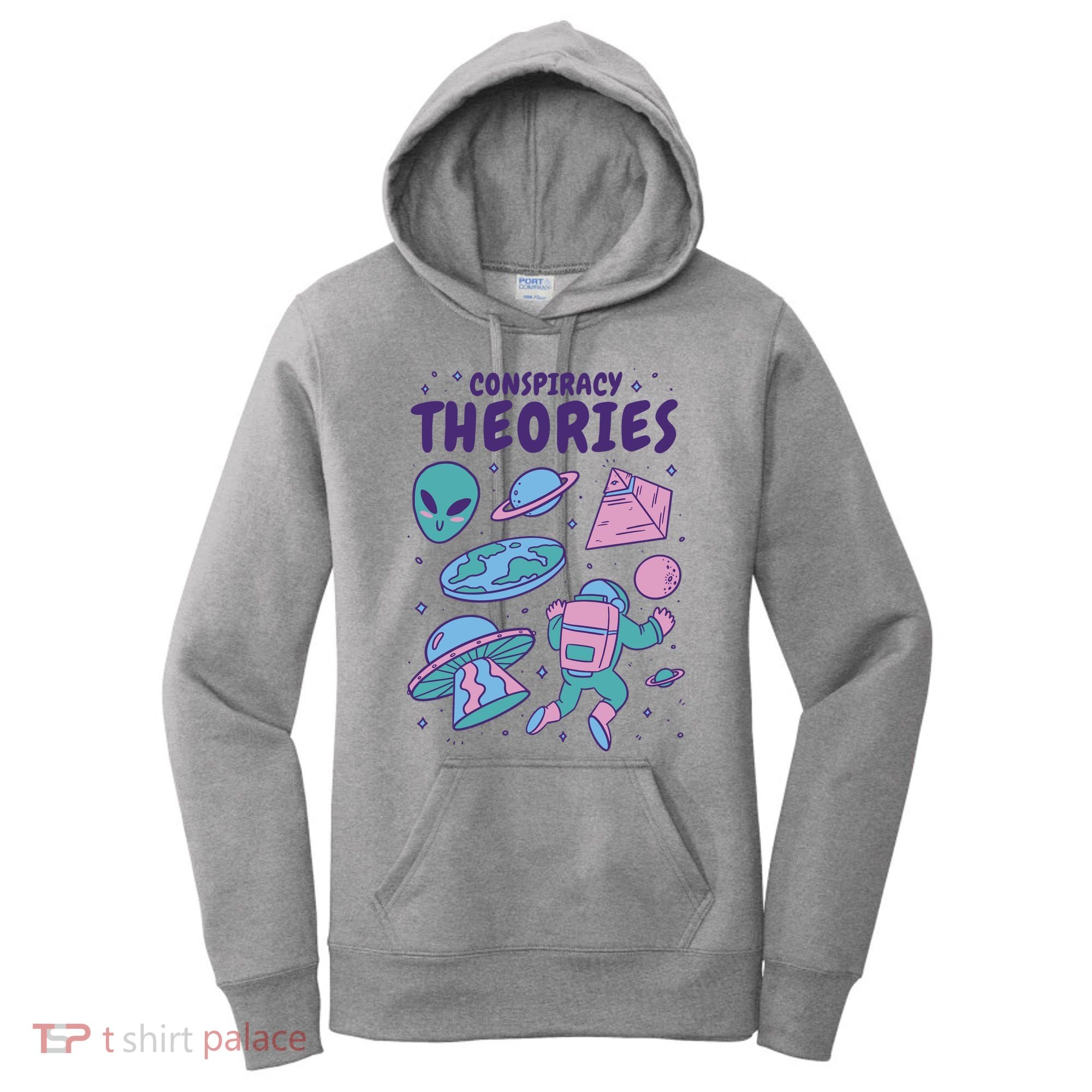 Conspiracy Theories Alien Space Women's Hoodie