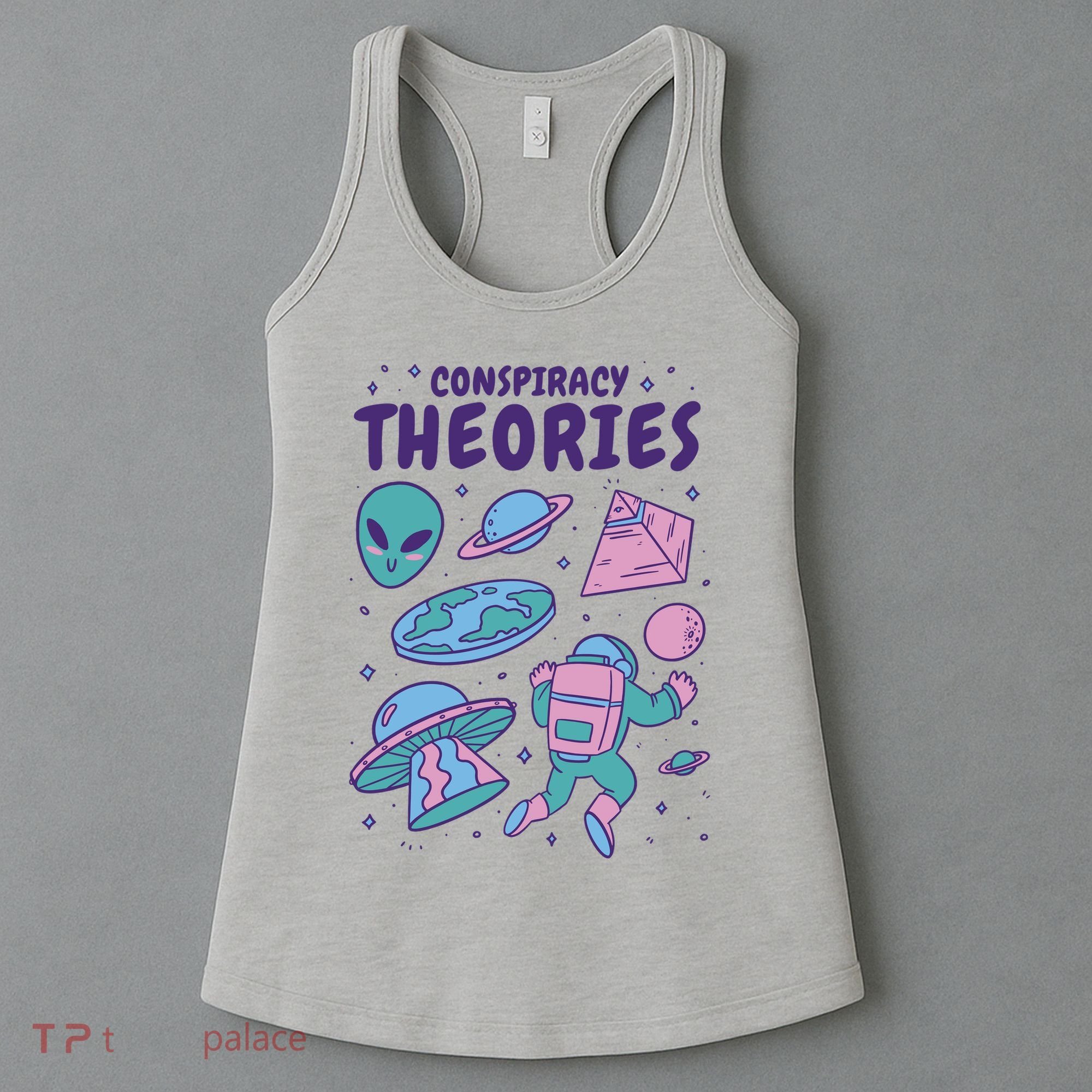Conspiracy Theories Alien Space Women's Tank Top
