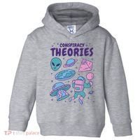 Conspiracy Theories Alien Space Toddler Hoodie thumb 0