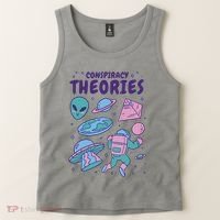 Conspiracy Theories Alien Space Tank Top thumb 2