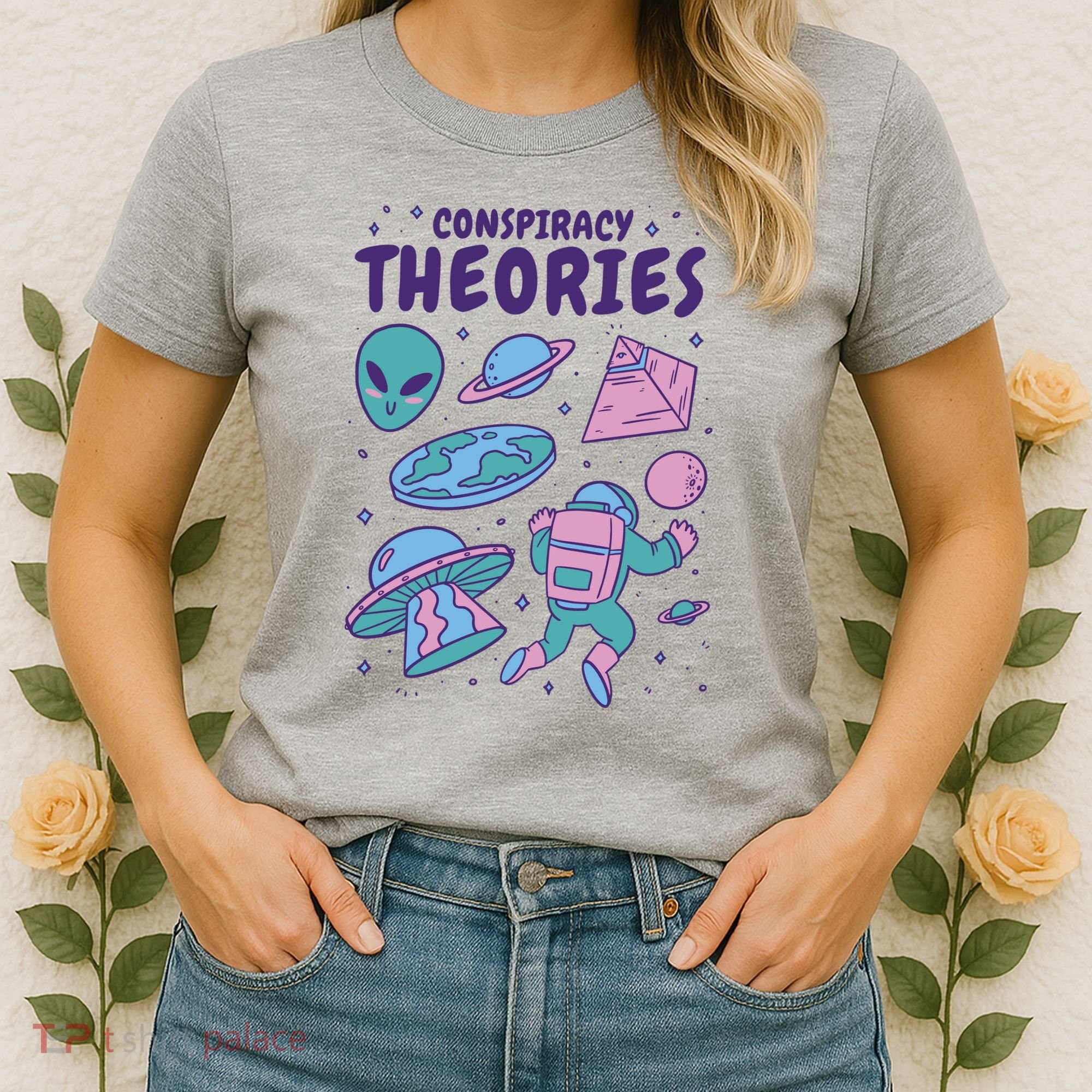 Conspiracy Theories Alien Space Women's T-Shirt