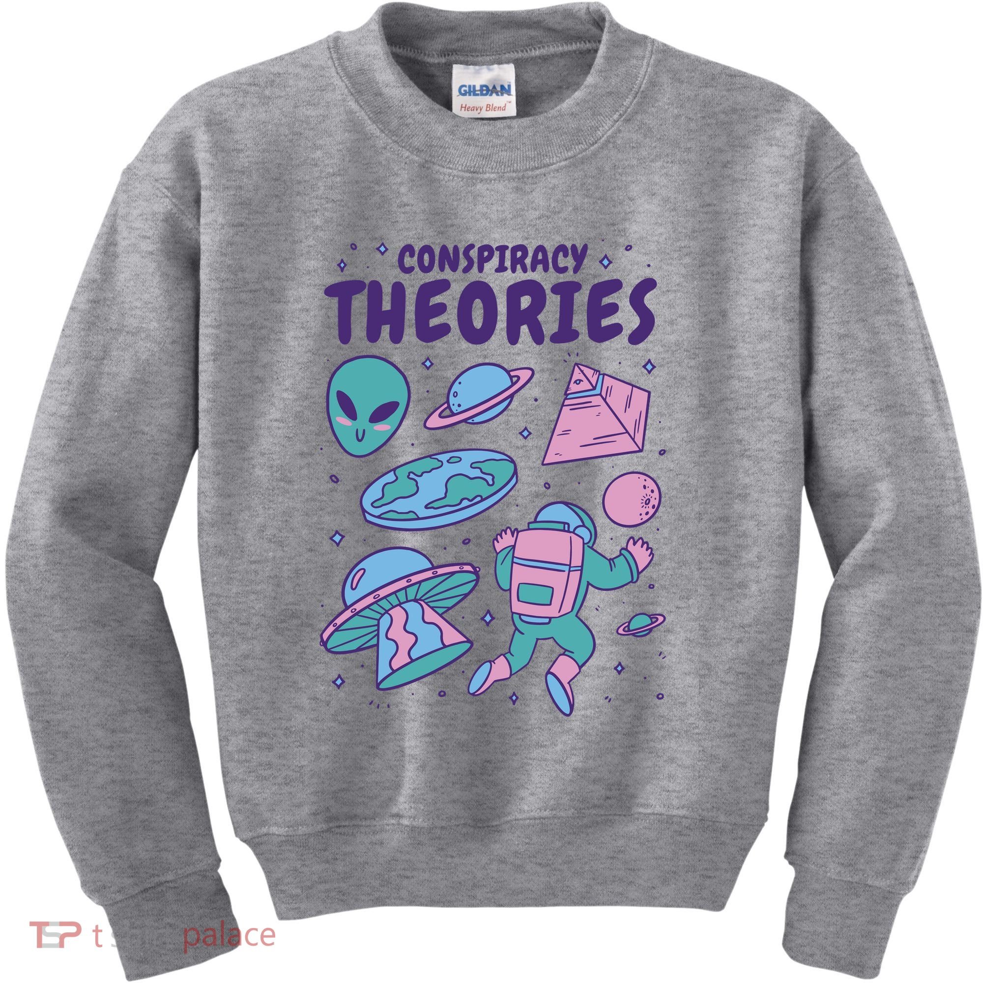 Conspiracy Theories Alien Space Kids Sweatshirt