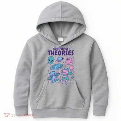 Conspiracy Theories Alien Space Kids Hoodie