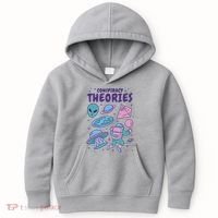 Conspiracy Theories Alien Space Kids Hoodie thumb 0