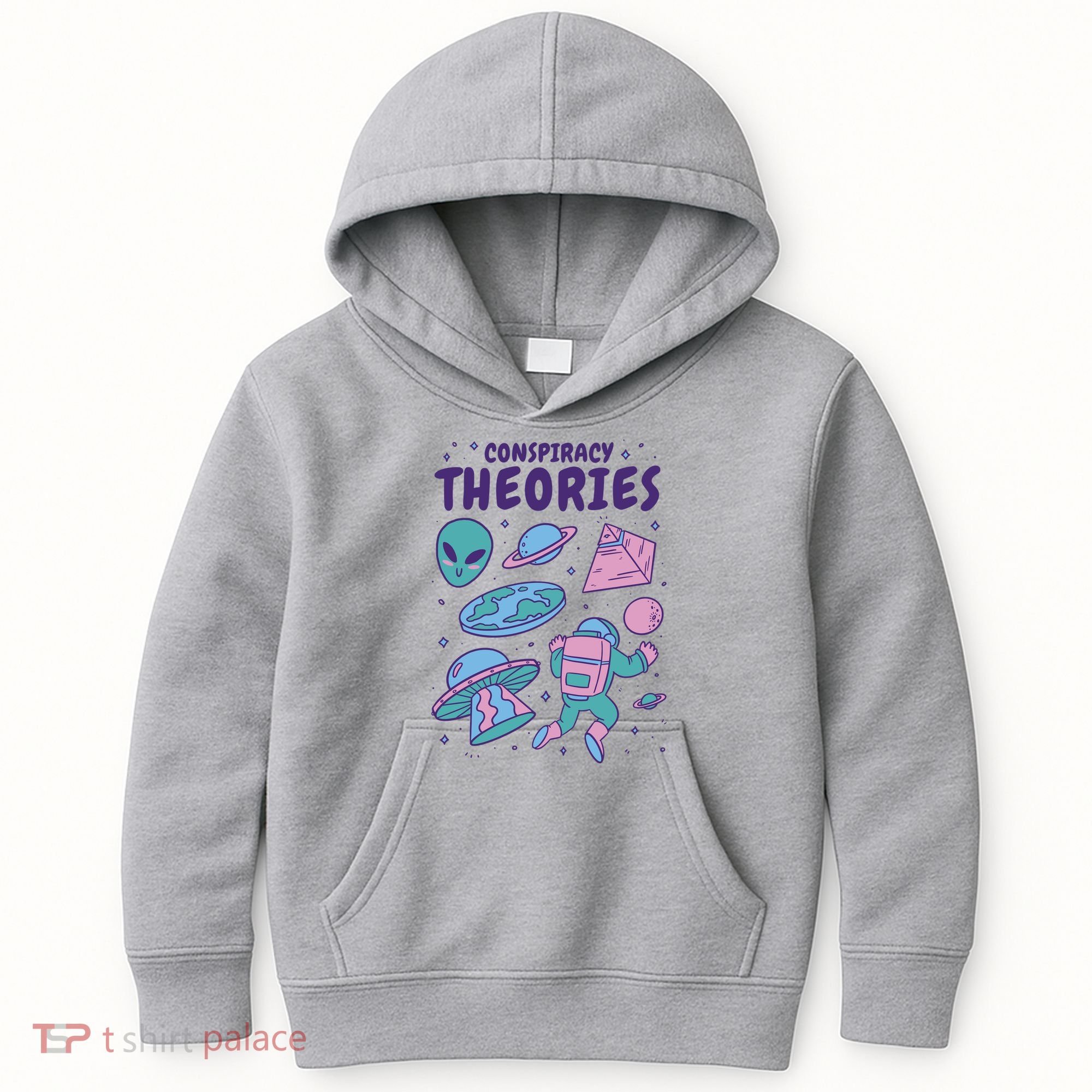 Conspiracy Theories Alien Space Kids Hoodie