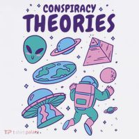 Conspiracy Theories Alien Space Comfort Colors Garment-Dyed Hooded Sweatshirt thumb 2
