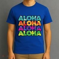 Colorful Tropical Aloha Hawaiian Hawaii T-Shirt thumb 3