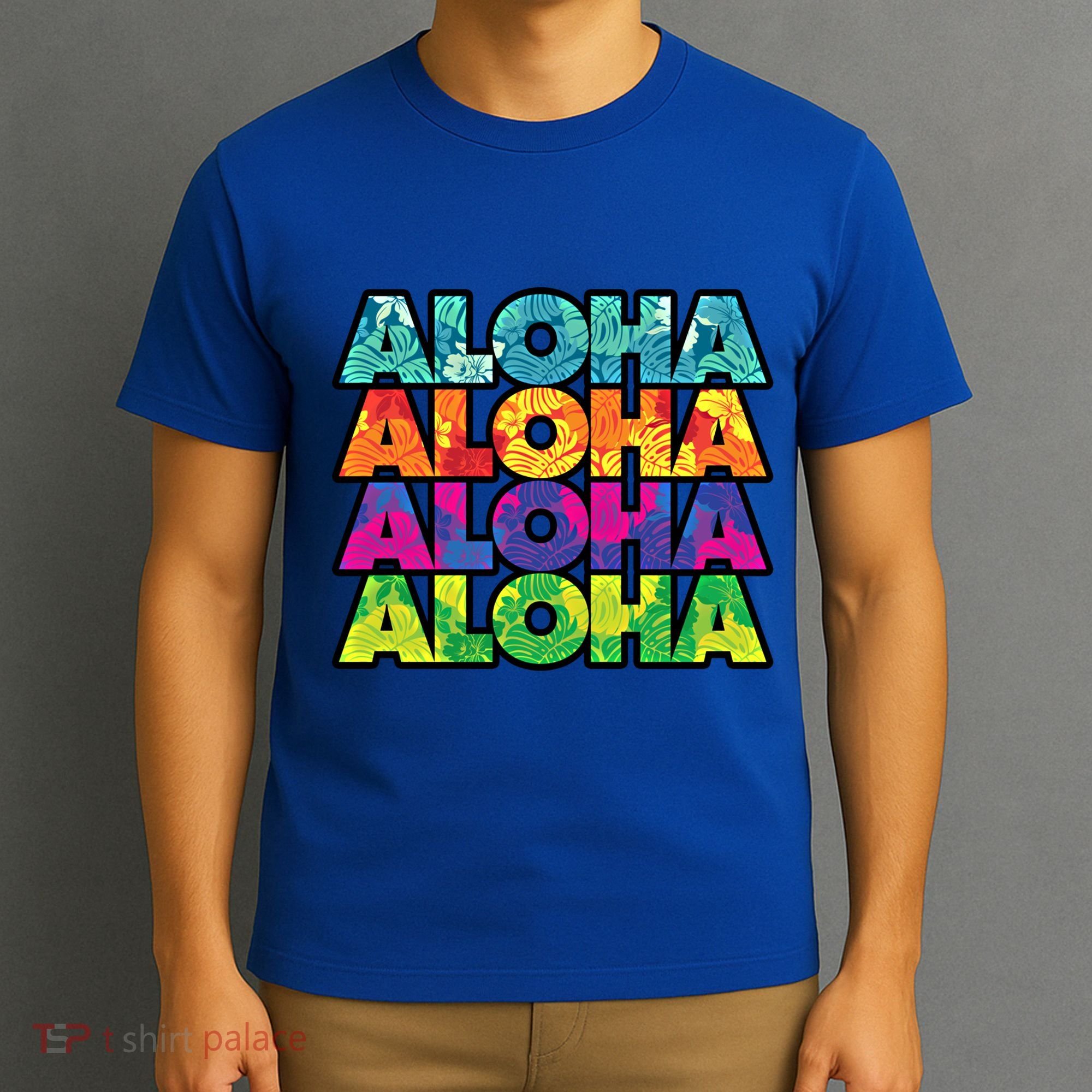 Colorful Tropical Aloha Hawaiian Hawaii T-Shirt