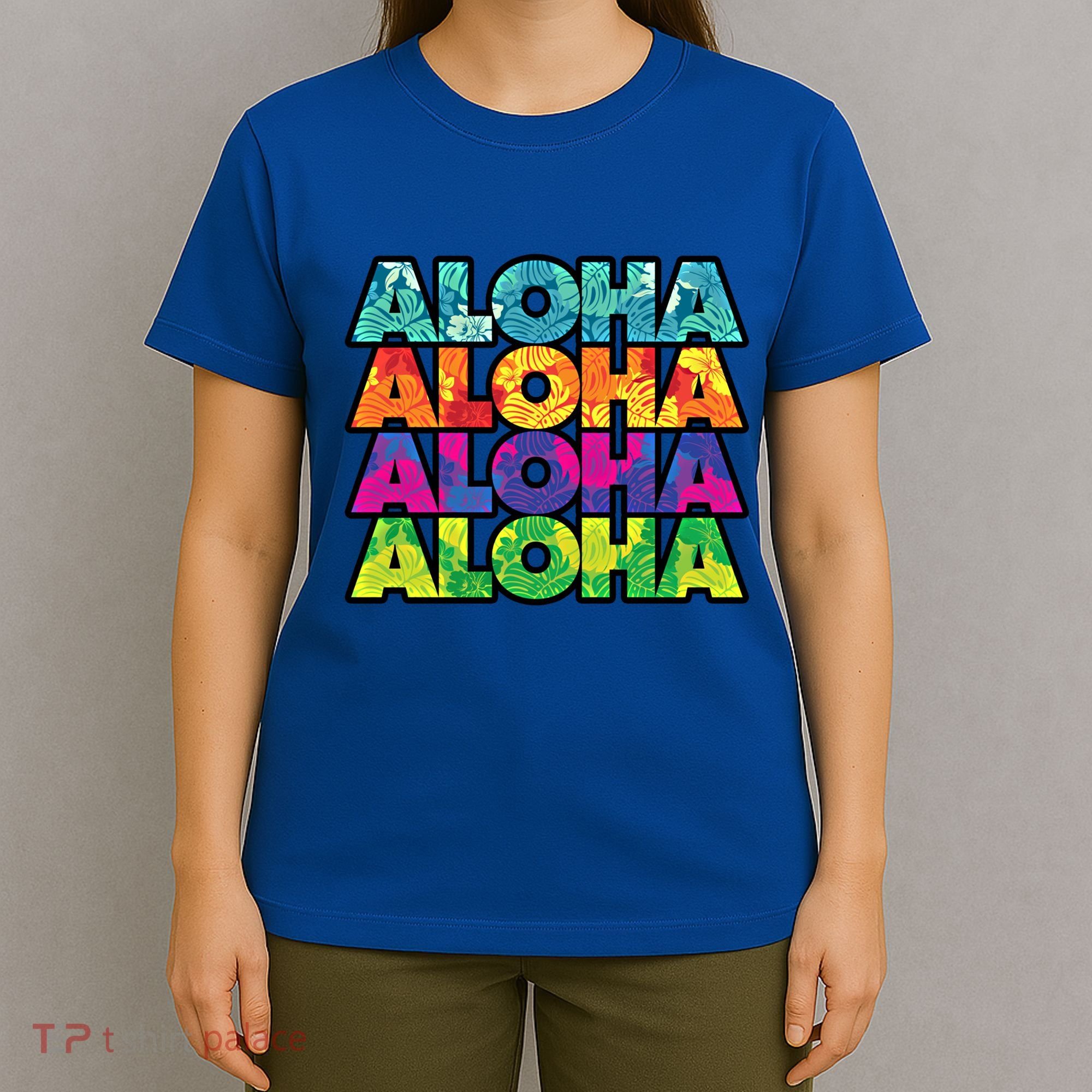 Colorful Tropical Aloha Hawaiian Hawaii T-Shirt