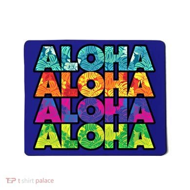 Colorful Tropical Aloha Hawaiian Hawaii Mousepad