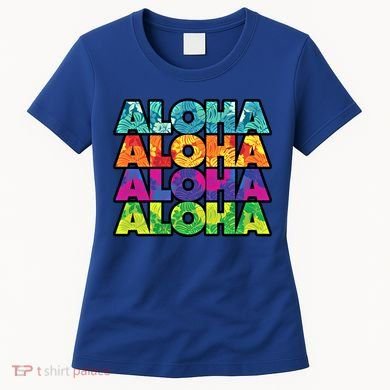 Colorful Tropical Aloha Hawaiian Hawaii Women's T-Shirt