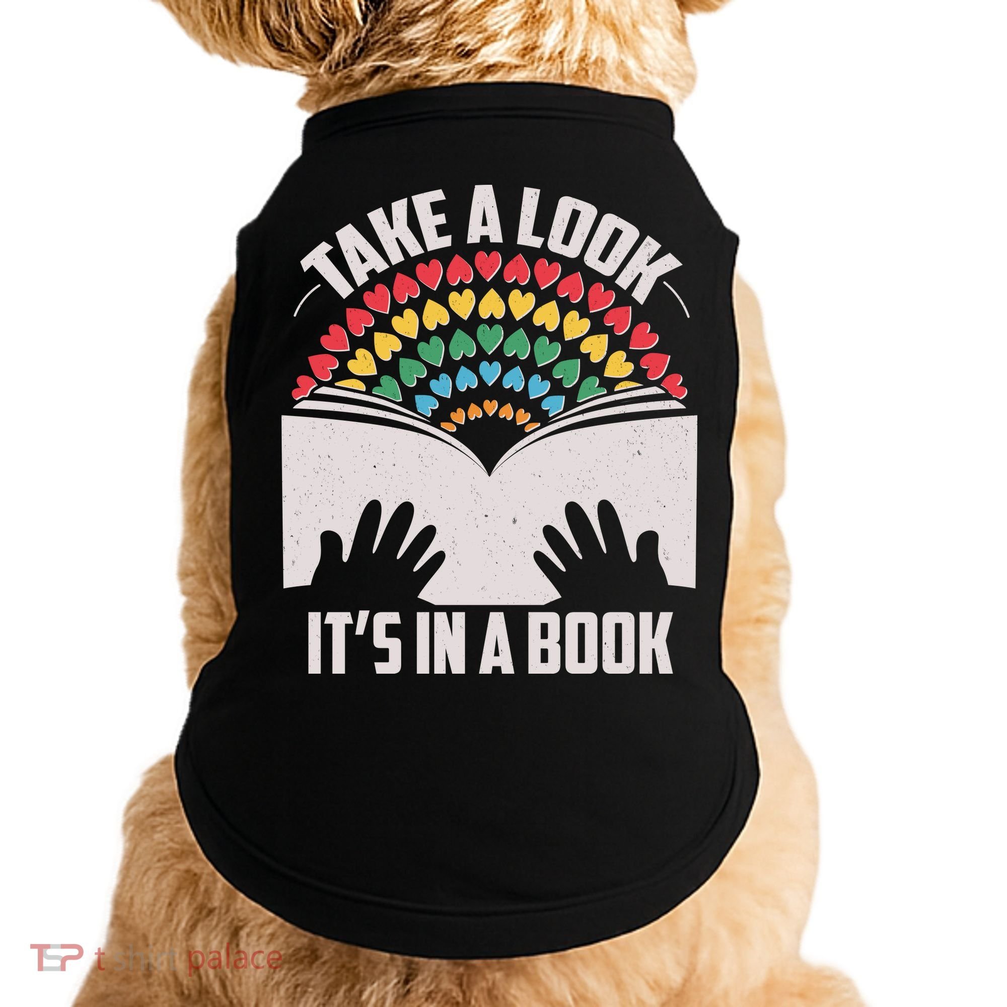 Cute Take A Look It's In A Book Doggie Tank