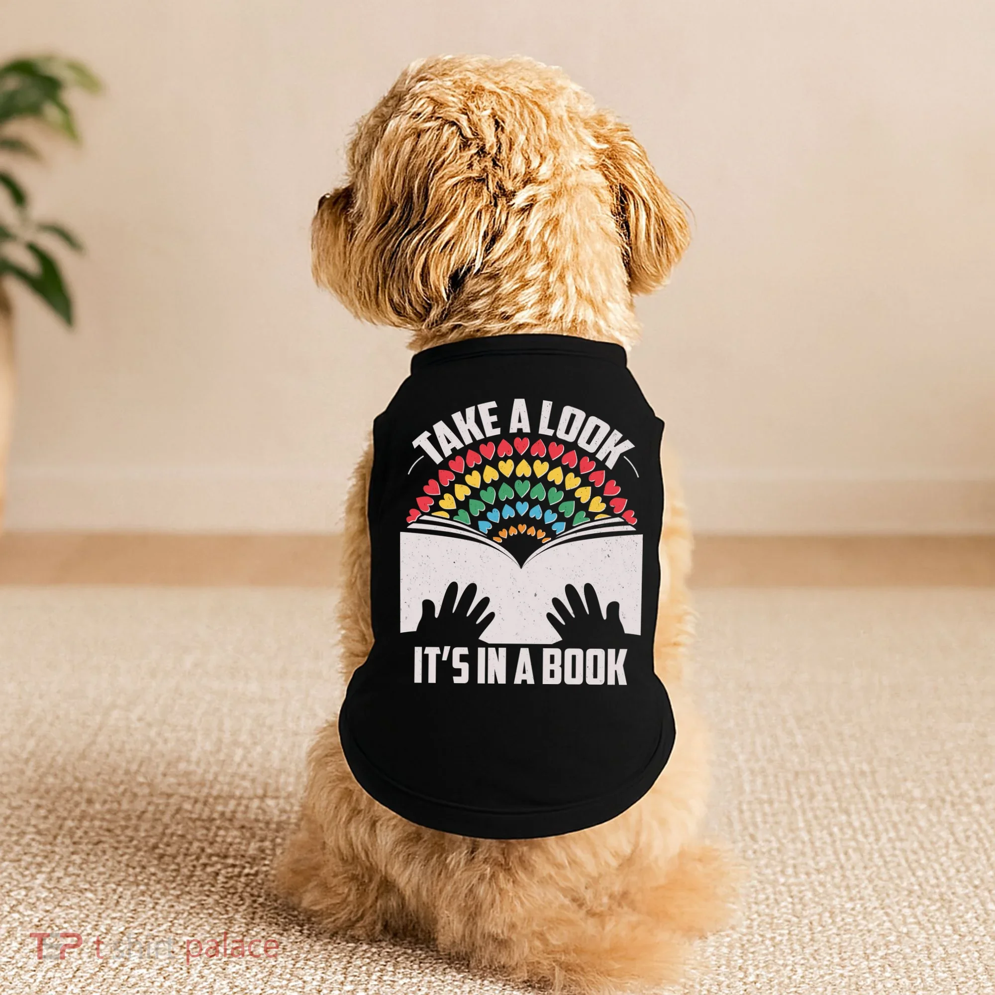 Cute Take A Look It's In A Book Doggie Tank