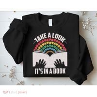 Cute Take A Look It's In A Book Sweatshirt thumb 2