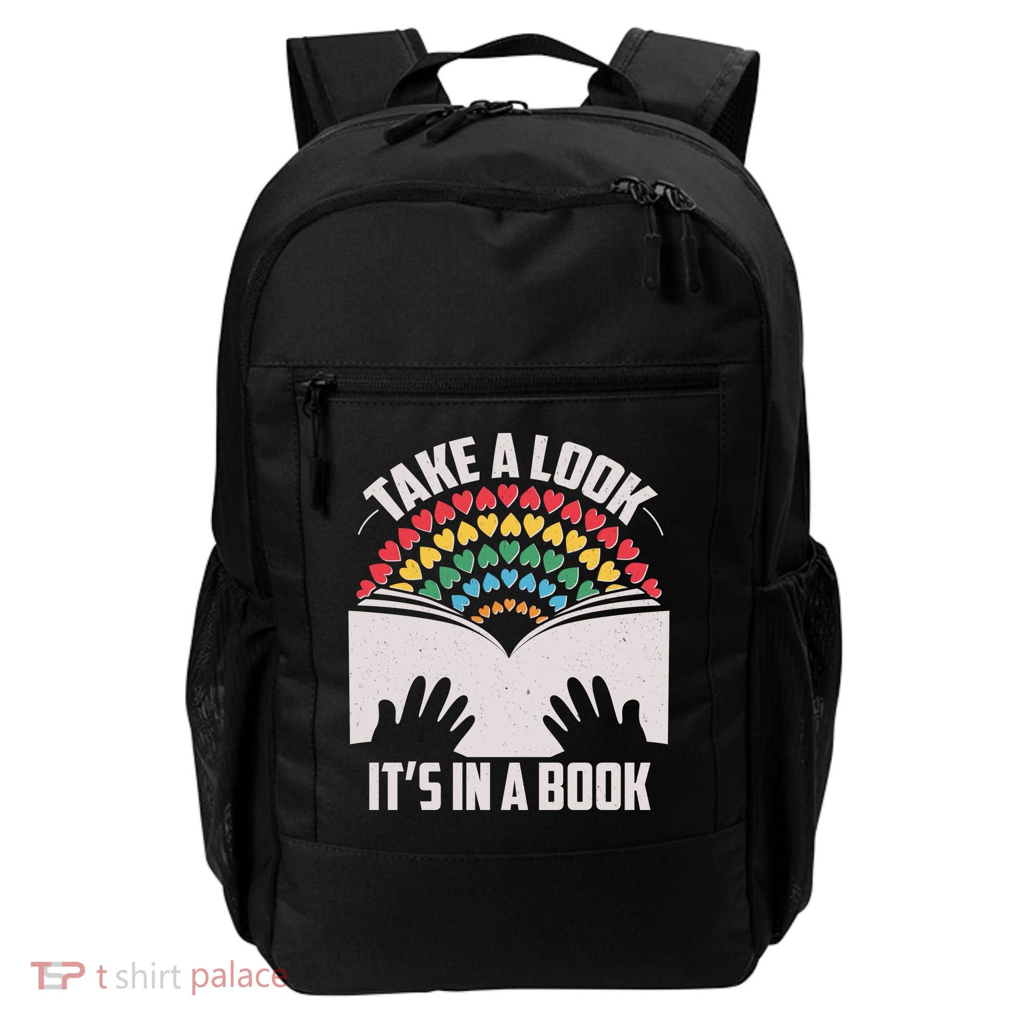 Cute Take A Look It's In A Book Backpack