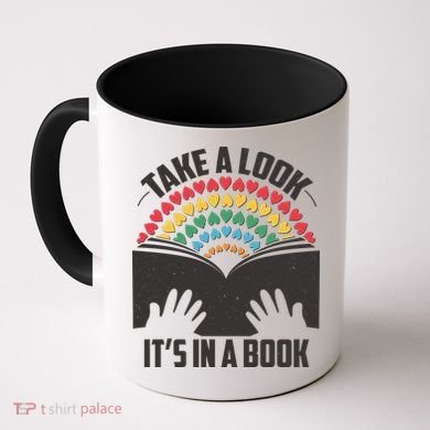 Cute Take A Look It's In A Book Coffee Mug