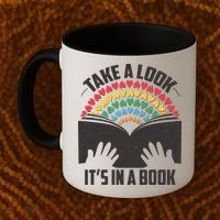 Cute Take A Look It's In A Book Coffee Mug thumb 2