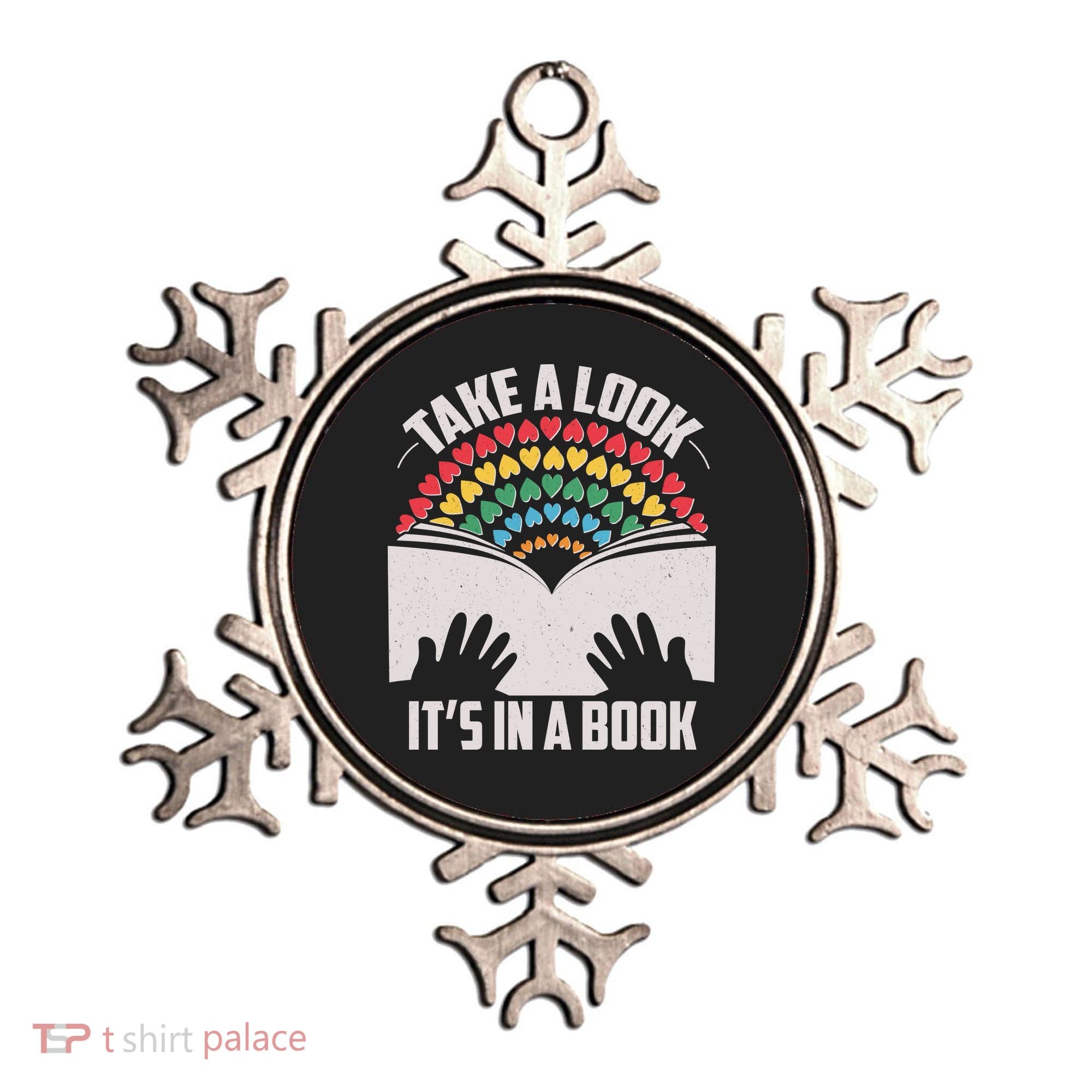 Cute Take A Look It's In A Book Ornament
