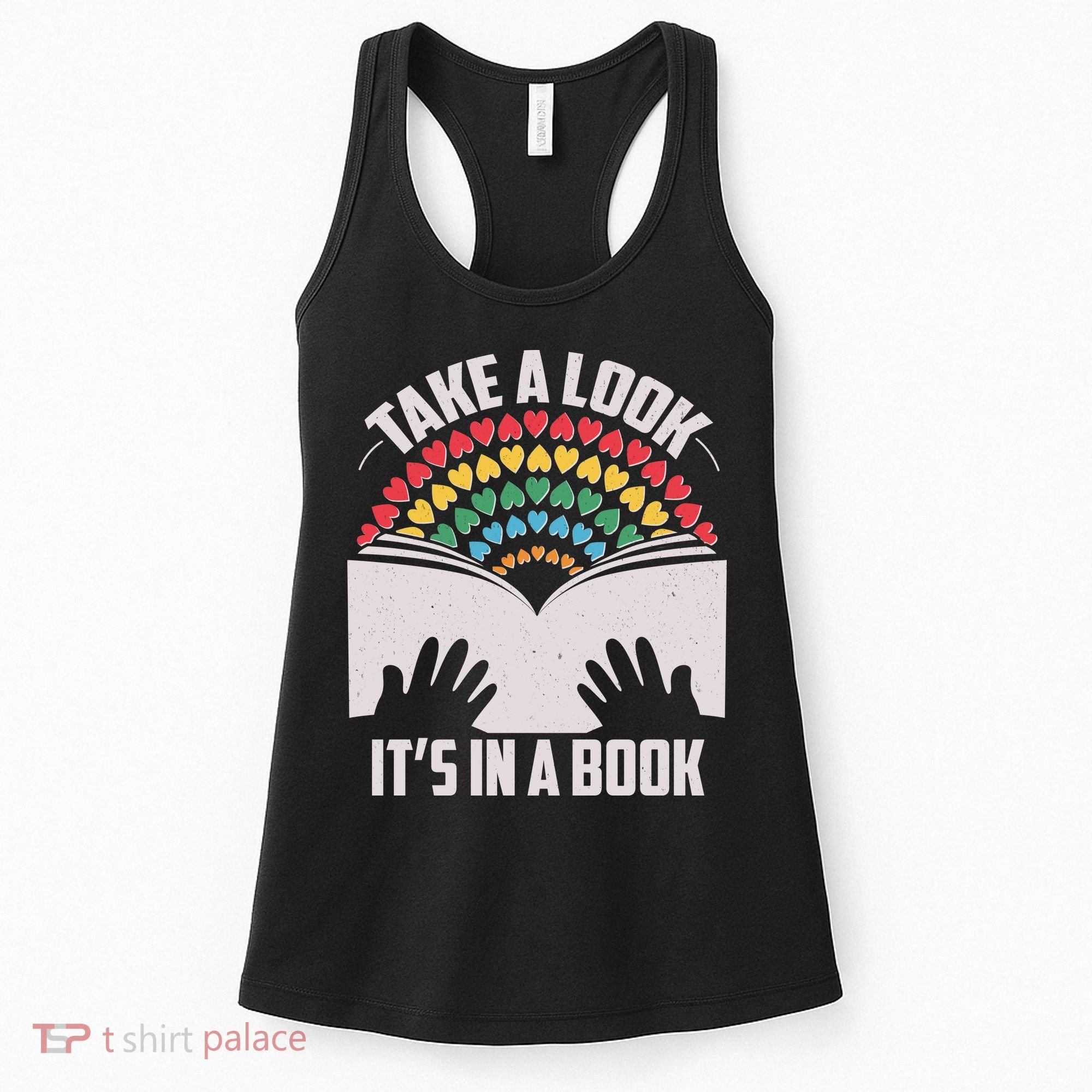 Cute Take A Look It's In A Book Women's Tank Top