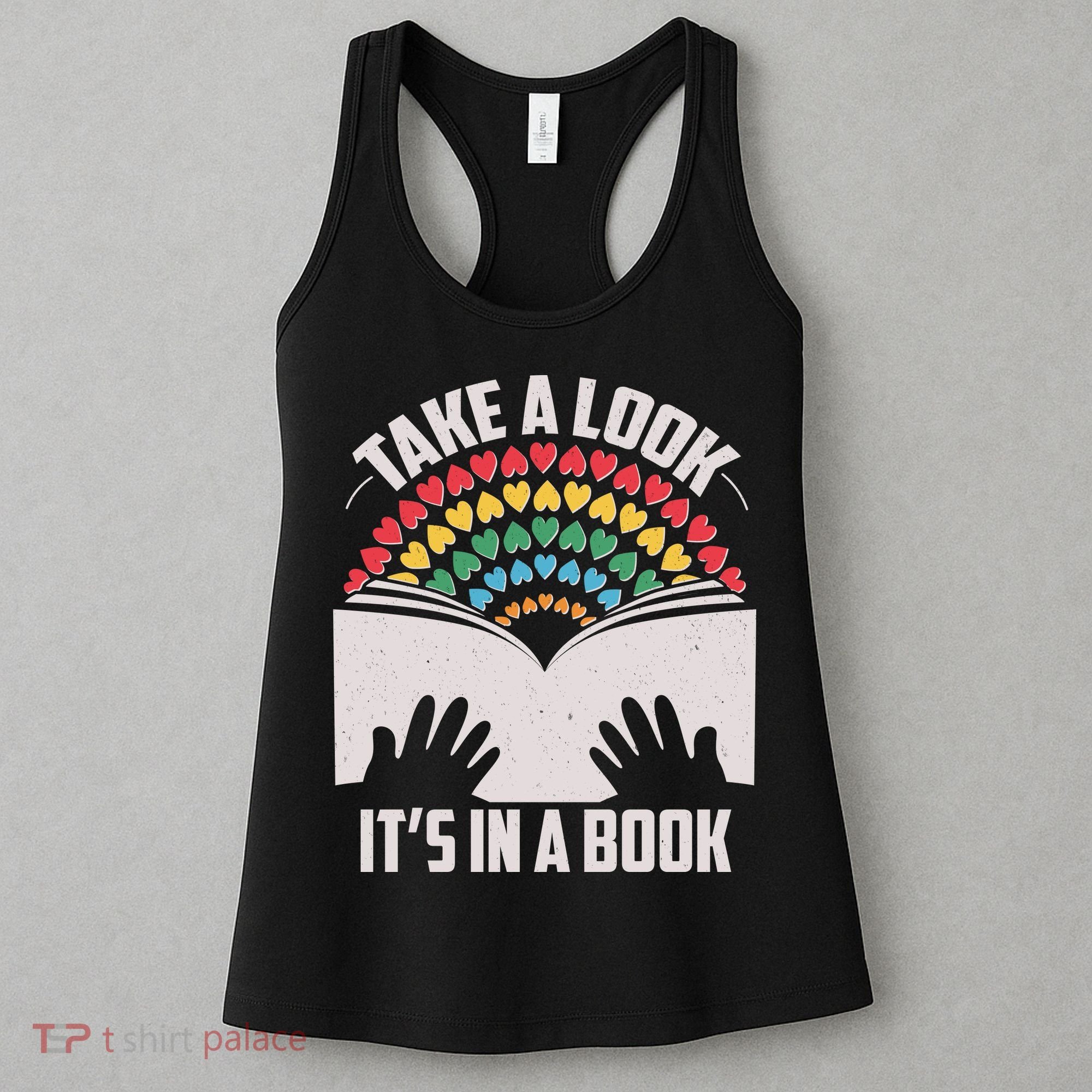 Cute Take A Look It's In A Book Women's Tank Top