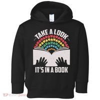Cute Take A Look It's In A Book Toddler Hoodie thumb 0
