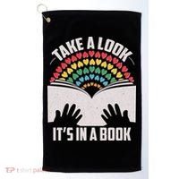 Cute Take A Look It's In A Book Golf Towel thumb 0