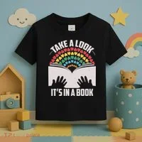 Cute Take A Look It's In A Book Toddler T-Shirt thumb 3