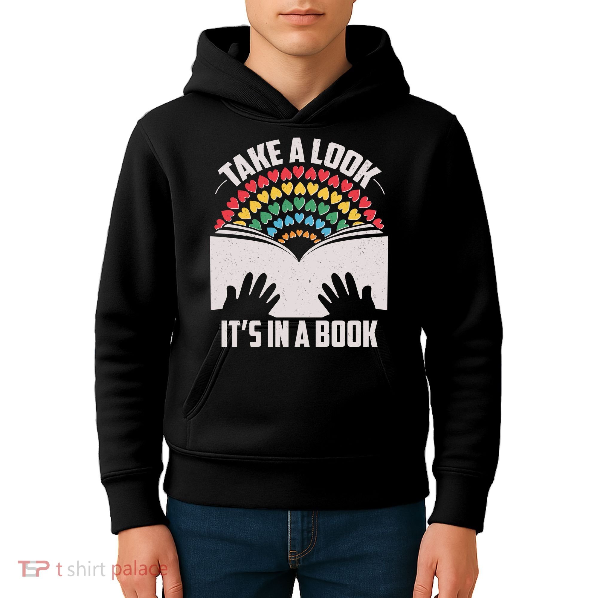 Cute Take A Look It's In A Book Kids Hoodie