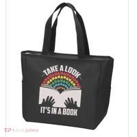 Cute Take A Look It's In A Book Tote Bag thumb 3