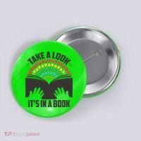 Cute Take A Look It's In A Book Button thumb 0