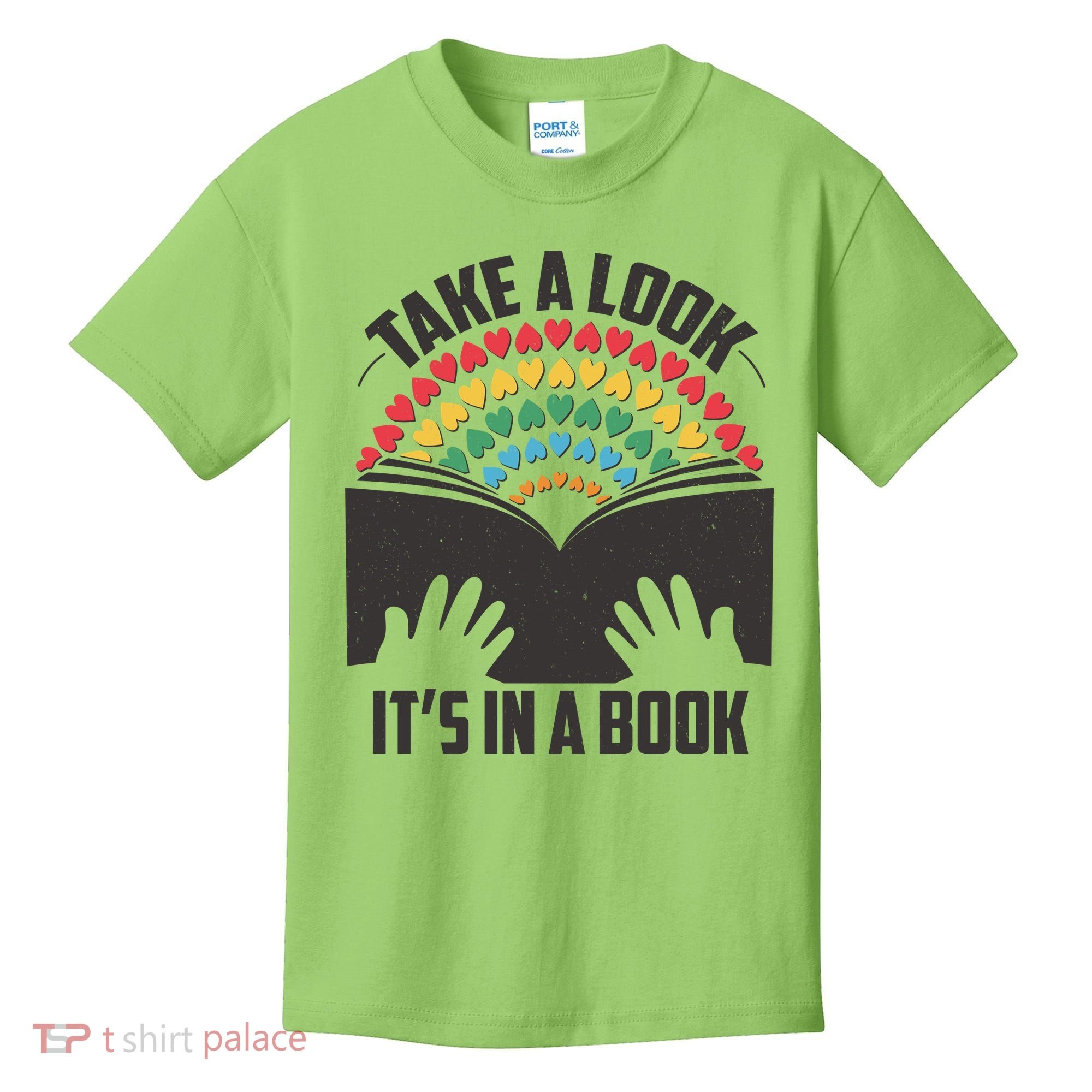 Cute Take A Look It's In A Book Kids T-Shirt