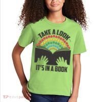 Cute Take A Look It's In A Book Kids T-Shirt thumb 2