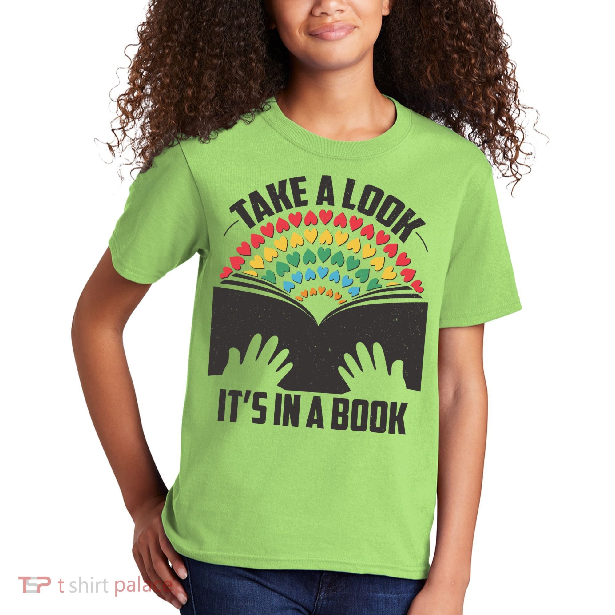 Cute Take A Look It's In A Book Kids T-Shirt