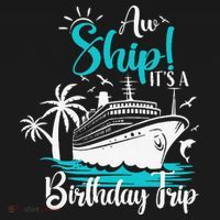 Cruise Trip Aw Ship Its My Birthday Trip Birthday Cruise Women's Tank Top thumb 5