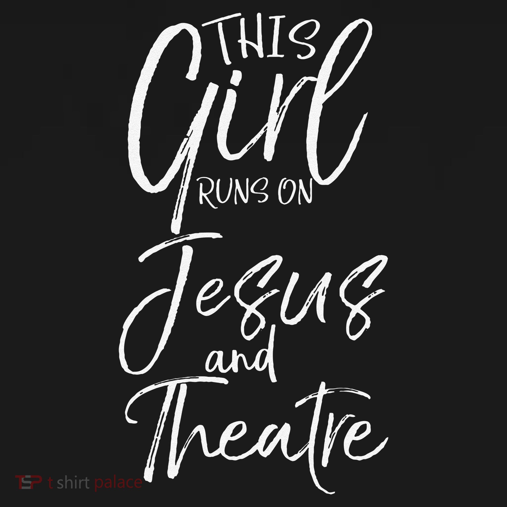 Cute Theater Actor Gift This Girl Runs On Jesus And Theatre Women's Hoodie
