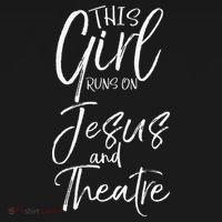Cute Theater Actor Gift This Girl Runs On Jesus And Theatre Ornament thumb 1