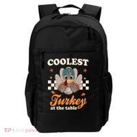 Coolest Turkey At The Table Cute Thanksgiving Backpack thumb 0
