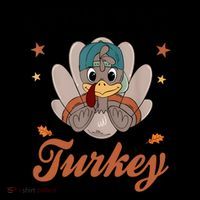 Coolest Turkey At The Table Cute Thanksgiving Coffee Mug thumb 5