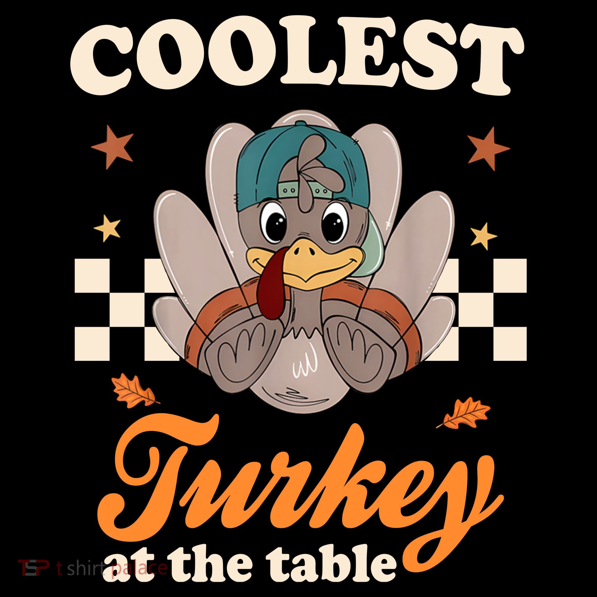 Coolest Turkey At The Table Cute Thanksgiving Women's Hoodie