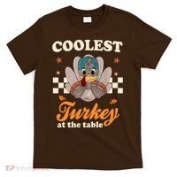 Coolest Turkey At The Table Cute Thanksgiving T-Shirt thumb 0