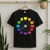 Cat Themed Artist Color Wheel Educational T-Shirt thumb 2