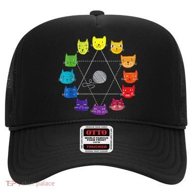 Cat Themed Artist Color Wheel Educational Hat