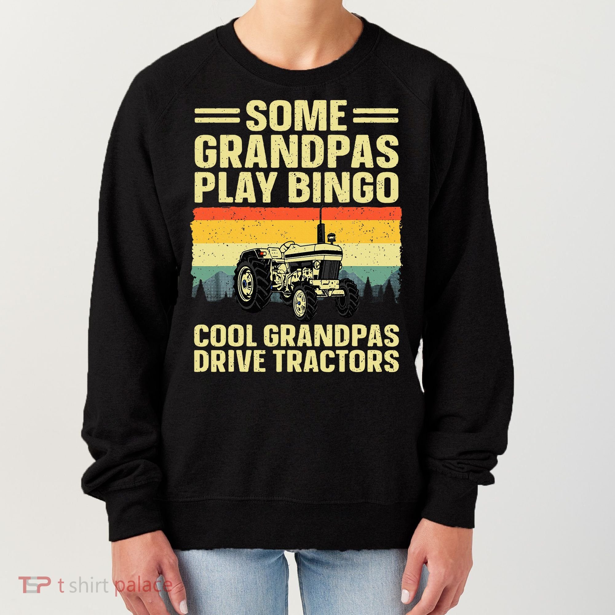 Cool Tractor Art For Grandpa Farming Farmer Farm Tractor Women's Sweatshirt