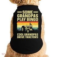 Cool Tractor Art For Grandpa Farming Farmer Farm Tractor Doggie Tank thumb 0