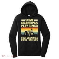 Cool Tractor Art For Grandpa Farming Farmer Farm Tractor Women's Hoodie thumb 0